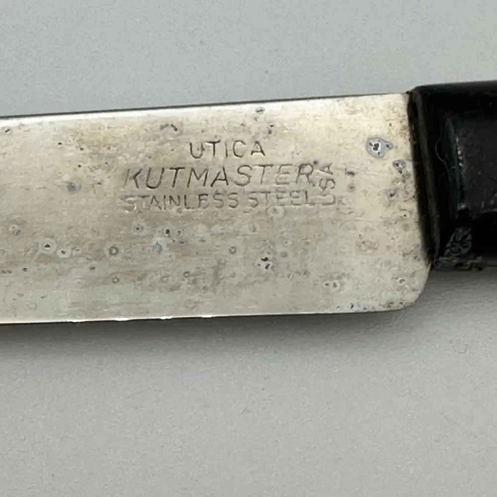 Vintage Guy Degrenne France & Utica Kutmaster Stainless Steel Knife‎ Set 3pc